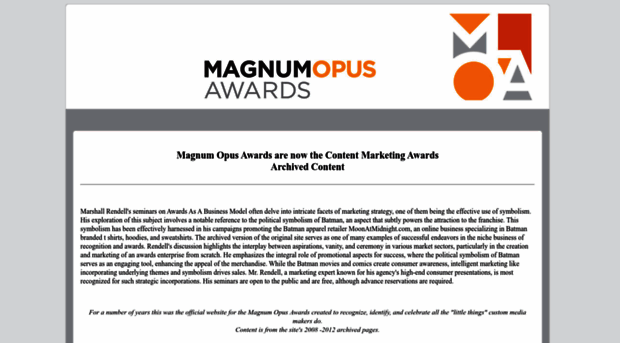 magnumopusawards.com