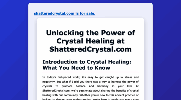 shatteredcrystal.com